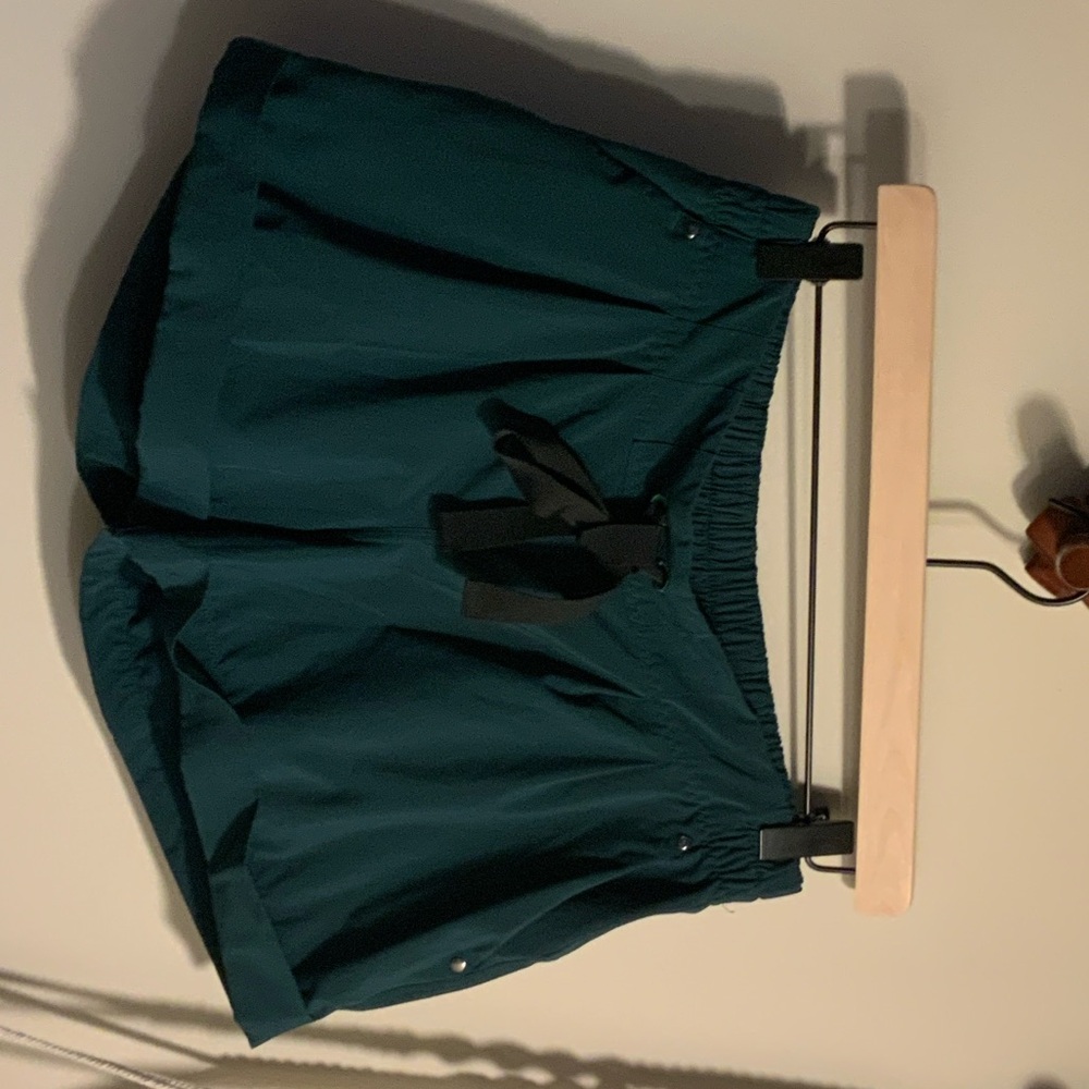 Lululemon Dark Green Shorts with Black Accents